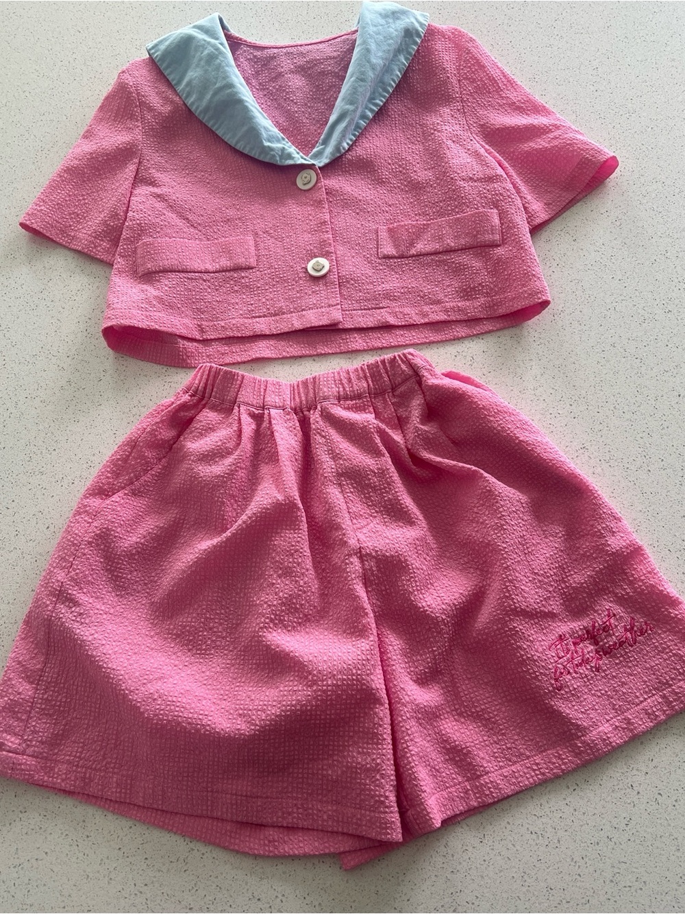 Vintage Boutique Pink 2 Piece Set